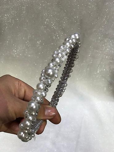 Свадебные аксессуары: Свадебный аксессуар, Свадебная диадема, тиара, Новый, цвет - Серебристый — 6