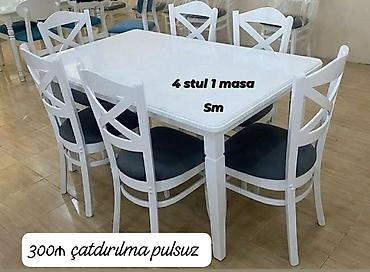 kuxna stol: Mətbəx üçün, Yeni, 4 stul — 1