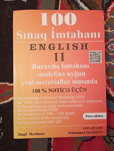 Testlər: Məhsul: “100 Sınaq İmtahanı – English 11” hazırlıq kitabı Təsvir: - — 1