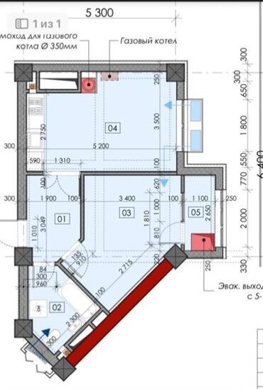 токтогула тыныстанова: 1 комната, 42 м², Элитка, 10 этаж, ПСО (под самоотделку)