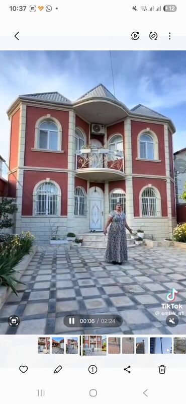 mingecevirde 2 otaqli evlerin qiymeti 2024: İki mərtəbəli fərdi yaşayış evi – geniş həyət və istirahət zonası ilə