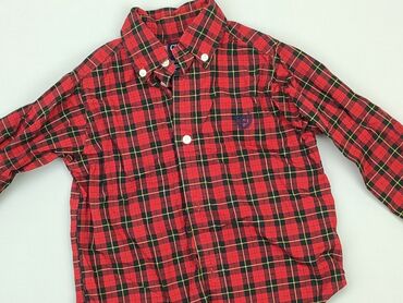 letnie długie sukienki w kwiaty: Shirt 1.5-2 years, condition - Very good, pattern - Cell, color - Red