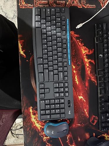 большой коврик для мыши: Беспроводной комплект Logitech MK275: клавиатура + мышь + коврик — 1