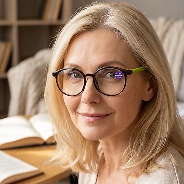 очки 1: Для зрения очки очки, Женские, Цвет оправы: Коричневый, Новый — 1