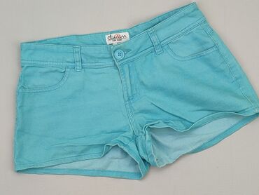 niebieska bluzki z krótkim rękawem: Shorts, S (EU 36), condition - Good