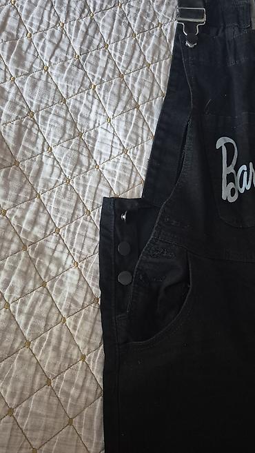 sabah fk forma: Qara cins kombinezon – “Barbie” yazılı - Material: cins (etiket — 2