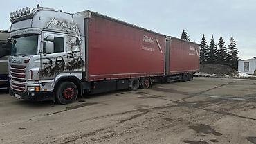Тягач, Scania, Тентованный