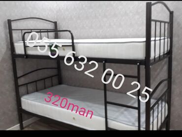 İkimərtəbəli uşaq çarpayıları: Oğlan və qız üçün, Yeni, Çarpayı, Matrassız, Siyirməsiz — 5