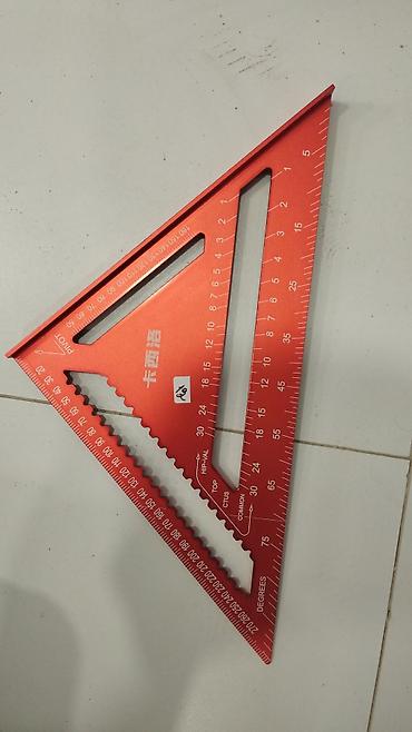 Alüminium üçbucaq dülgər kvadratı (Speed Square) - Material: yüngül