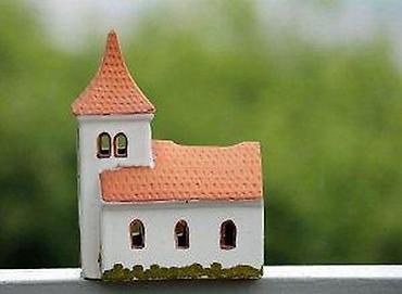 Figure: CHURCH vintage England Ceramic. Ručno slikano. Prelepa stara engeska — 8