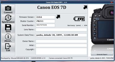 Fotokameralar: Canon EOS 7D – DSLR fotoaparat gövdəsi - Sensor: 18 MP APS‑C CMOS - — 11