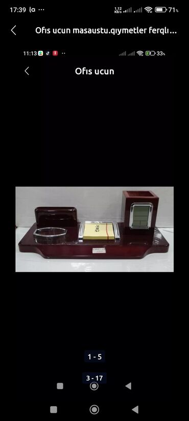 Masaüstü dəstlər: Ofis və iş otaqları üçün masaüstü dəst.tek və komplekt şəkildə — 20