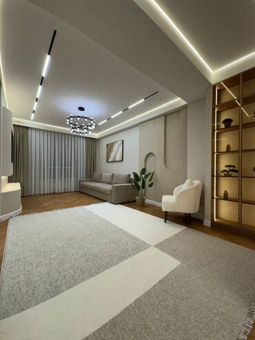недвижимость в токмоке: 3 комнаты, 107 м², Элитка, 12 этаж, Дизайнерский ремонт