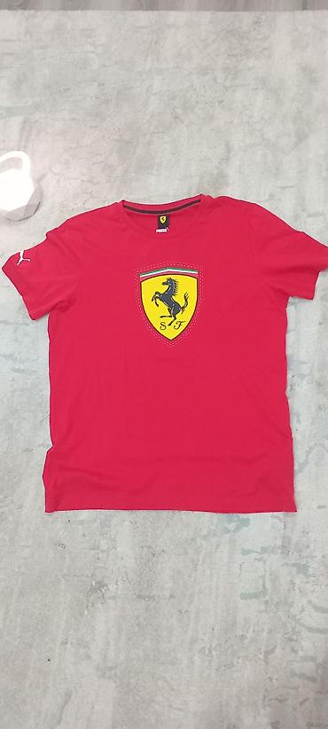 Kişi geyimləri: Futbolka, Puma, M, rəng - Qırmızı — 1