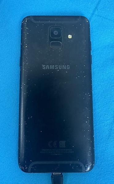 samsung. note 8: Samsung Galaxy A6, 32 GB, rəng - Qara, Barmaq izi — 2