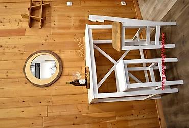 komode bele forma ideale: Barski sto od punog drveta,postolje bukve,gornja površina od — 7