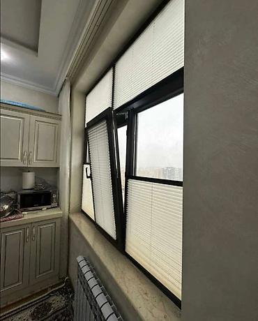 Plisse jalüz pərdələr – pəncərə çərçivəsinə sıx oturan, yuxarı-aşağı — 1
