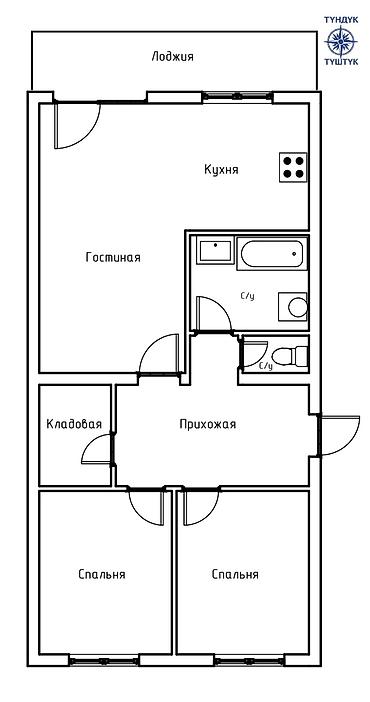 Продажа квартир: 3 комнаты, 64 м², 2 этаж, Евроремонт — 18