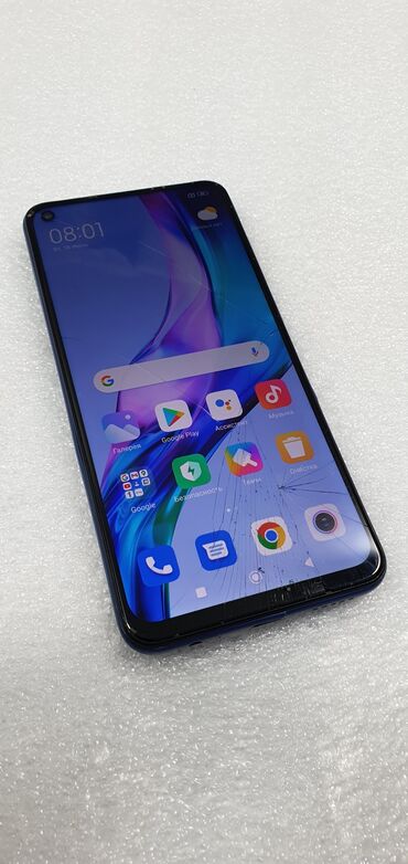телефон флай 502: Xiaomi, Redmi Note 9, Б/у, 128 ГБ, цвет - Синий, 2 SIM