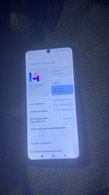 infinix note 10 pro qiymeti: Redmi Note 10S, 64 GB, rəng - Göy