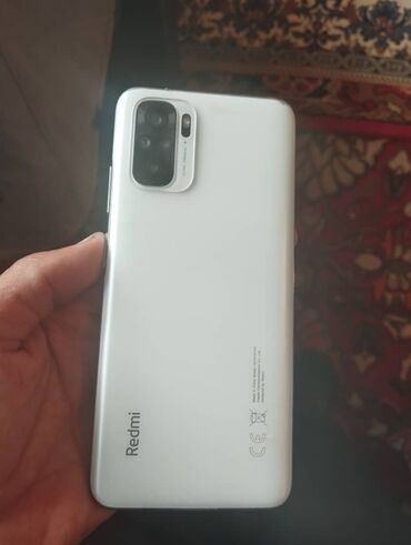 телефон ми 9: Xiaomi, Redmi Note 10, Б/у, 128 ГБ, цвет - Белый, 2 SIM