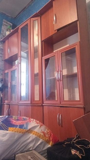 бурчтук диван: Стенка/модульный шкаф для гостиной из ЛДСП под древесный оттенок — 1