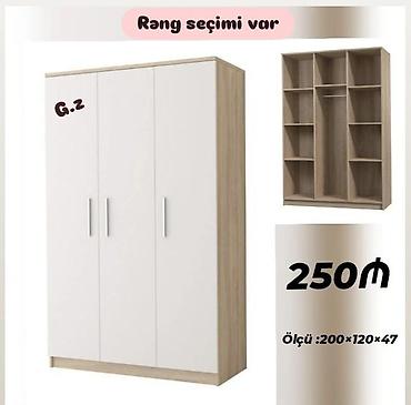 Sifarişlə dolablar: Düz dolab, Yataq otağı üçün, Paltar üçün, 3 qapılı — 1