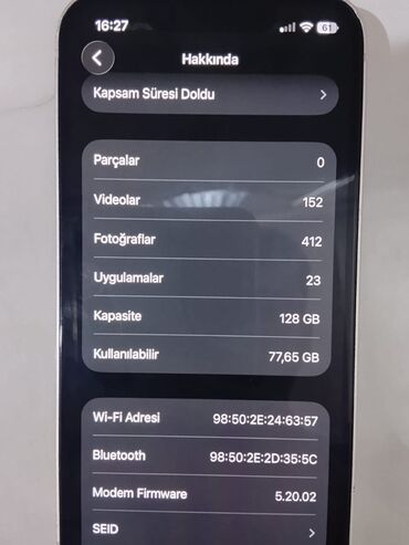 Apple iPhone: IPhone 13 mini, 128 GB, Ağ, Face ID — 4