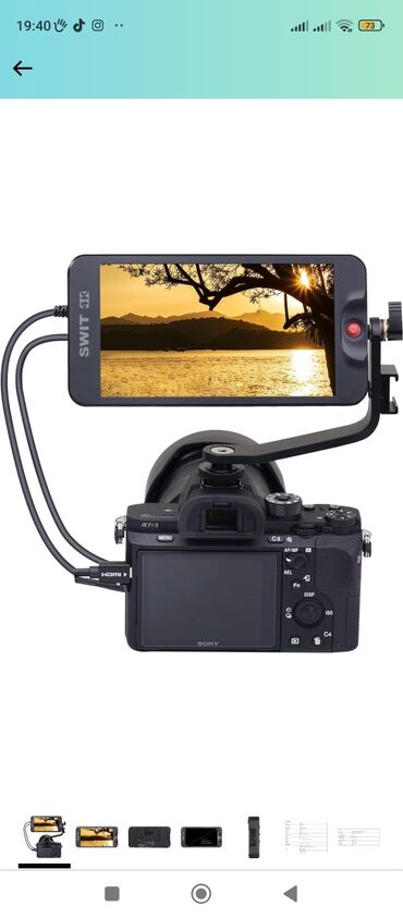 цифровой фотоаппарат fujifilm instax mini 8: SWIT CM-55C 5.5 inch Full hd 4k-HDMI LCD monitor, Diqqqet deyerinden