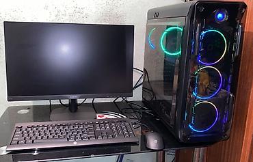 Masaüstü kompüterlər və iş stansiyaları: Gaming masaüstü kompüter – RGB işıqlı şüşə ön panel və yan panel — 7