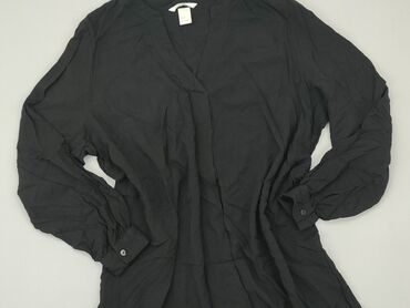 czarne bluzki basic: Blouse, H&M, M (EU 38), condition - Very good