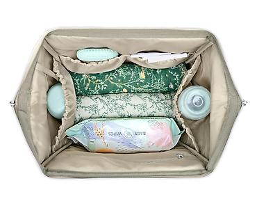 gucci sorc: KikkaBoo Torba za mame Siena Lux Secret Garden – Deep Green (šifra — 9