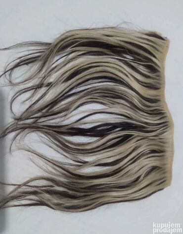 Perike i klipse: Prodajem pravu prirodnu kosu Na stanju ;šiške ombre,šiške plave,dve — 6