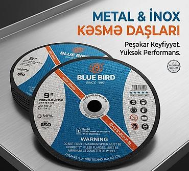 Kəsici disklər: BLUE BIRD kəsici disklər – Metal və Inox üçün - Tətbiq: polad — 1