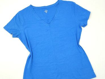 t shirty błękitny: T-shirt, C&A, L, stan - Dobry