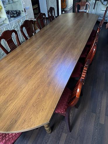 study table: Стол и стул для зала, Б/у, Самовывоз, Платная доставка, цвет - Коричневый — 3