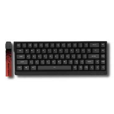 игровые беспооводные мыши: Клавиатура, Механическая, Проводное подключение, Размер: 60%