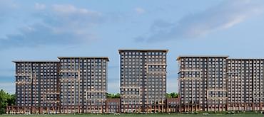 азиа мол: 2 комнаты, 79 м², Южная Магистраль Элитка, 14 этаж, ПСО (под самоотделку) — 1