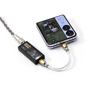tv stick: DD ddHiFi TC05 M2 USB-C 2.0 to USB-C OTG Decoding Data Cable - 9cm — 3