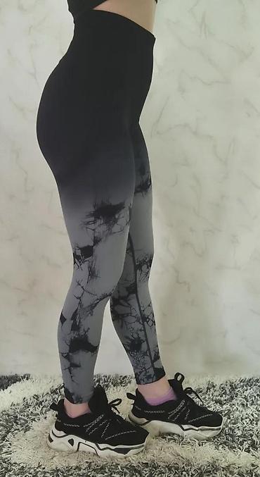 Helanke, biciklistički šortsevi: Ženske sportske helanke – visoki struk, bez šavova, elastične - — 10