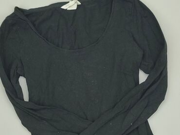 czarne obcisla bluzki: Blouse, H&M, S (EU 36), condition - Good