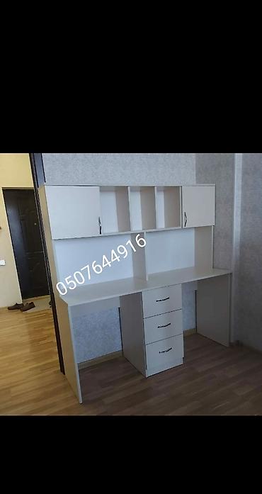 Uşaq masaları: Yazı masa ders masa çalışma masa. Bu şelfli iş masası — 5