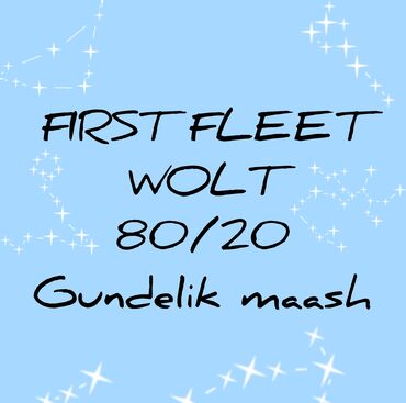 Şəxsi nəqliyyatın var?☺️ first fleet'ilə wolt kuryeri ol ! ⚠️