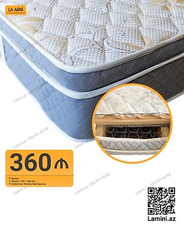 La Mini matras - Ölçü: 160 × 200 sm - Yaylı daxili quruluş (kəsik lalafo.az -da La Mini matras - Ölçü: 160 × 200 sm - Yaylı daxili quruluş (kəsik