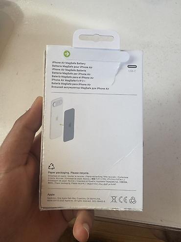 iphone 11 magsafe: Apple iPhone Air MagSafe Battery – USB‑C Xüsusiyyətlər: - MagSafe — 4