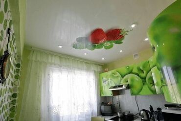 Натяжной потолок: Натяжной потолок Матовое, 3D потолки, Глянцевое Бесплатный замер, Гарантия, Монтаж — 25