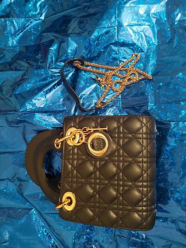 dior lady: Классическая сумка, Dior, Материал: Экокожа, Застежка на молнии, Женские, Новый — 2