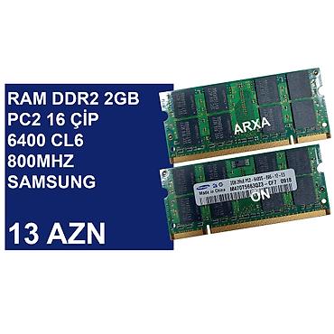 Оперативная память (RAM) для ПК: Operativ Yaddaş "DDR2 2GB 667/800Mhz Sodimm" ⭐Ram DDR2 PC2 2GB 5300 — 1