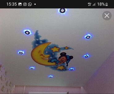 Натяжной потолок: Натяжной потолок Глянцевое, Матовое, 3D потолки Монтаж, Гарантия, Демонтаж at lalafo.kg — 9 Натяжной потолок: Натяжной потолок Глянцевое, Матовое, 3D потолки Монтаж, Гарантия, Демонтаж — 9