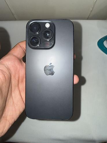 iphone 15 pro max satis: IPhone 15 Pro, 256 GB, Black Titanium, Zəmanət — 6